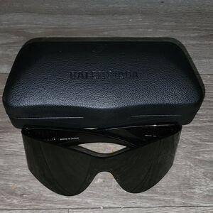 Balenciaga Black Oversized Sunglasses